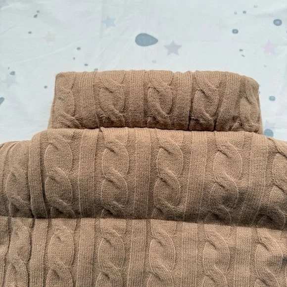 Ralph Lauren Tan Knitted Quilted Vest - Picture 9 of 10